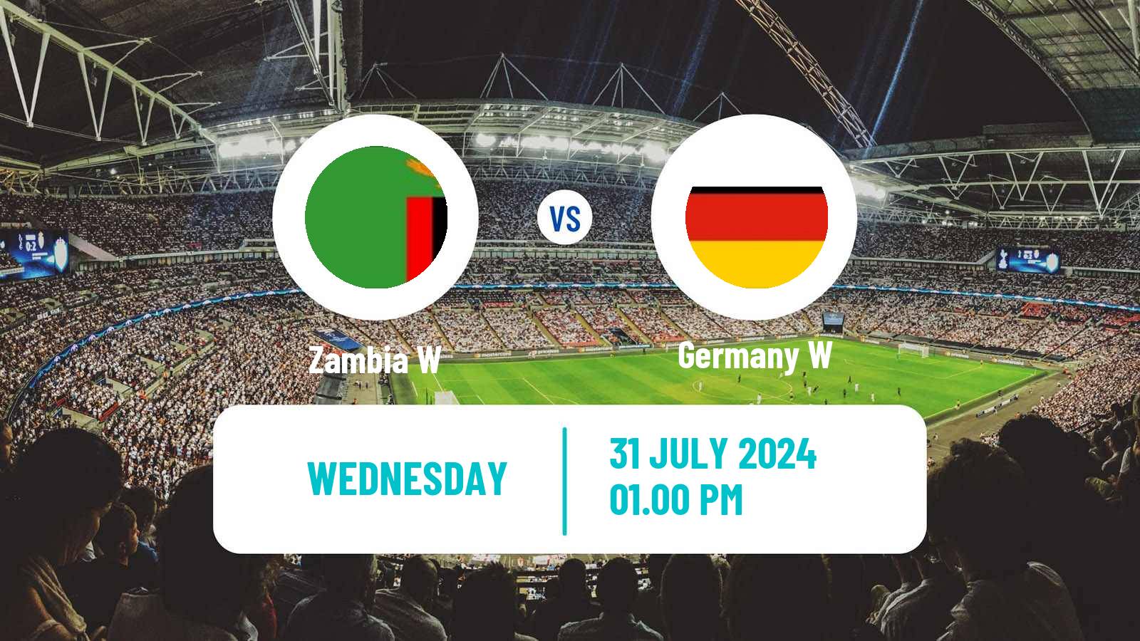 Soccer Olympic Games - Football Women Zambia W - Germany W