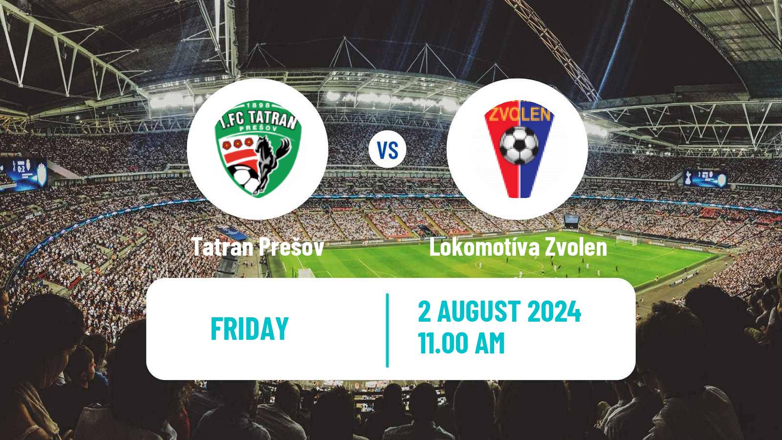 Soccer Slovak 2 Liga Tatran Prešov - Lokomotíva Zvolen