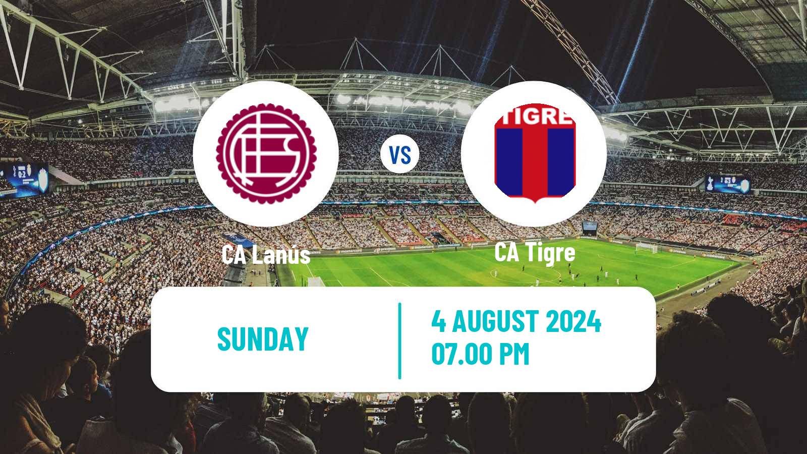 Soccer Argentinian Liga Profesional Lanús - Tigre