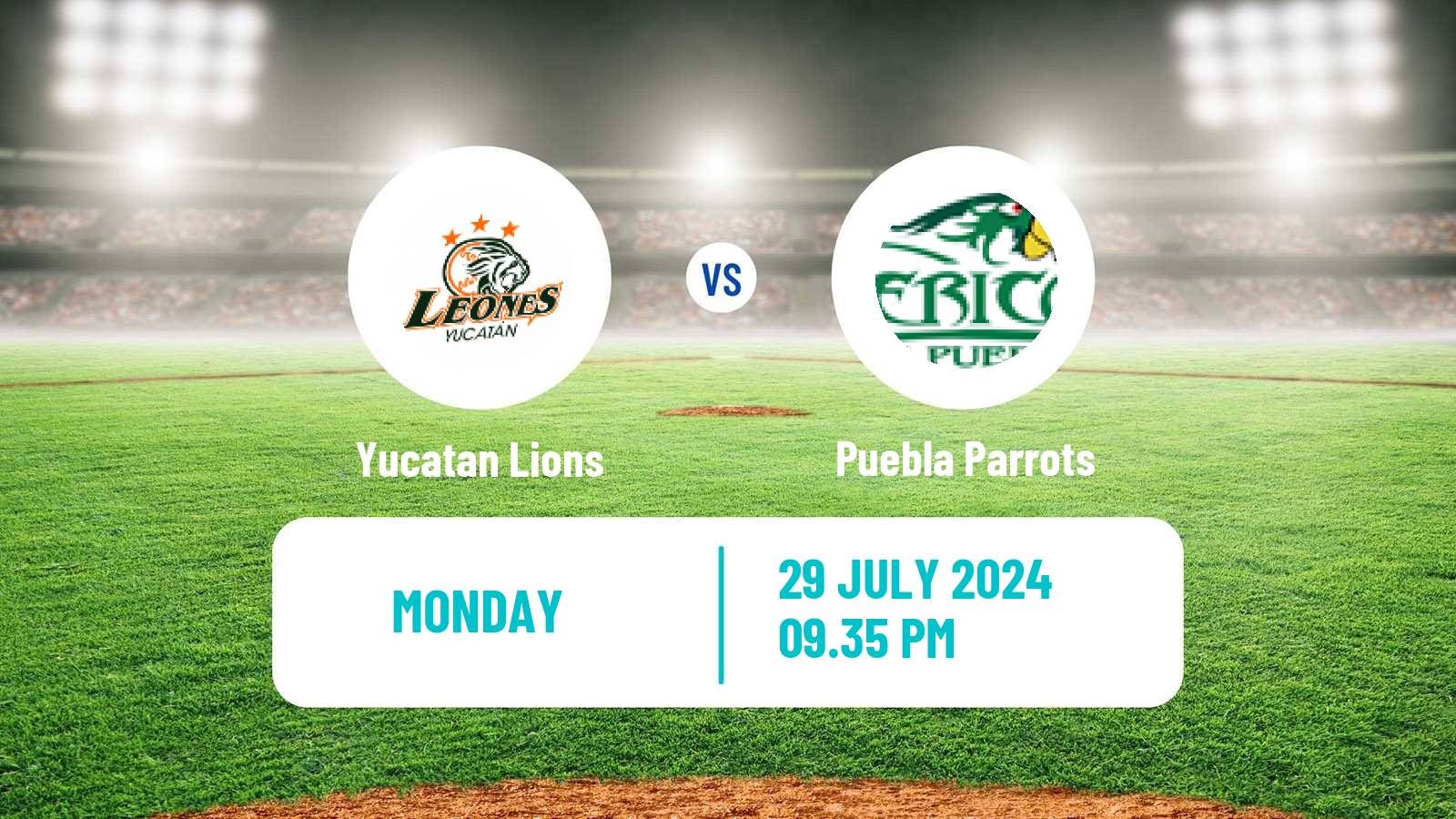 Baseball LMB Yucatan Lions - Puebla Parrots