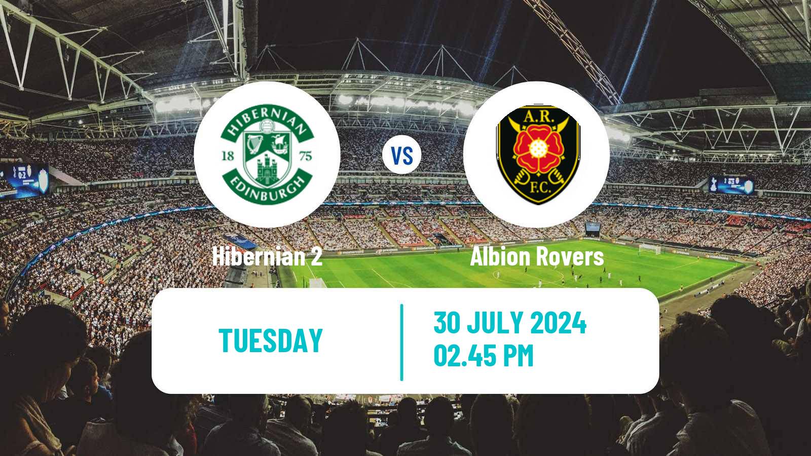 Soccer Scottish Challenge Cup Hibernian 2 - Albion Rovers