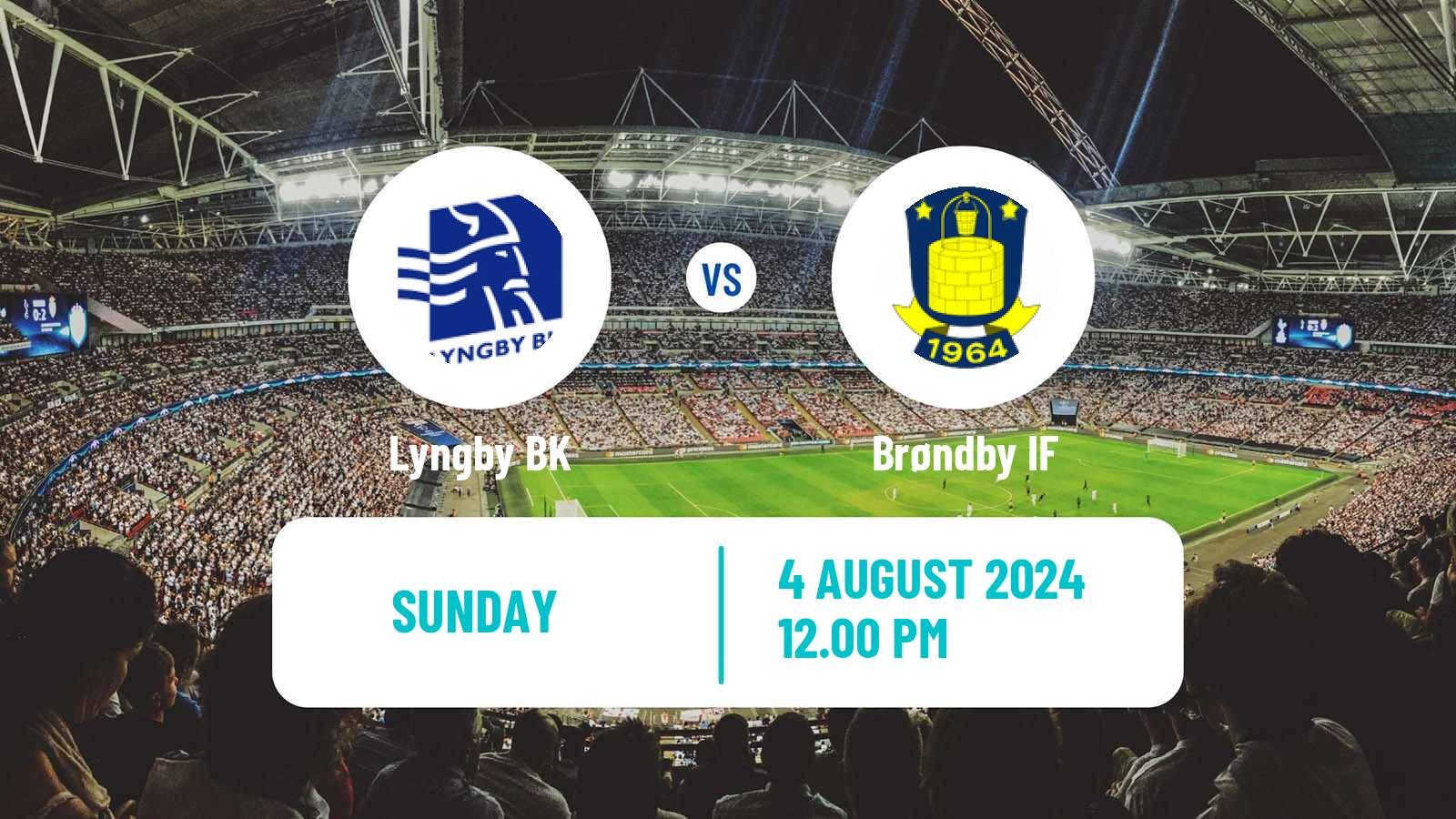 Soccer Danish Superliga Lyngby BK - Brøndby