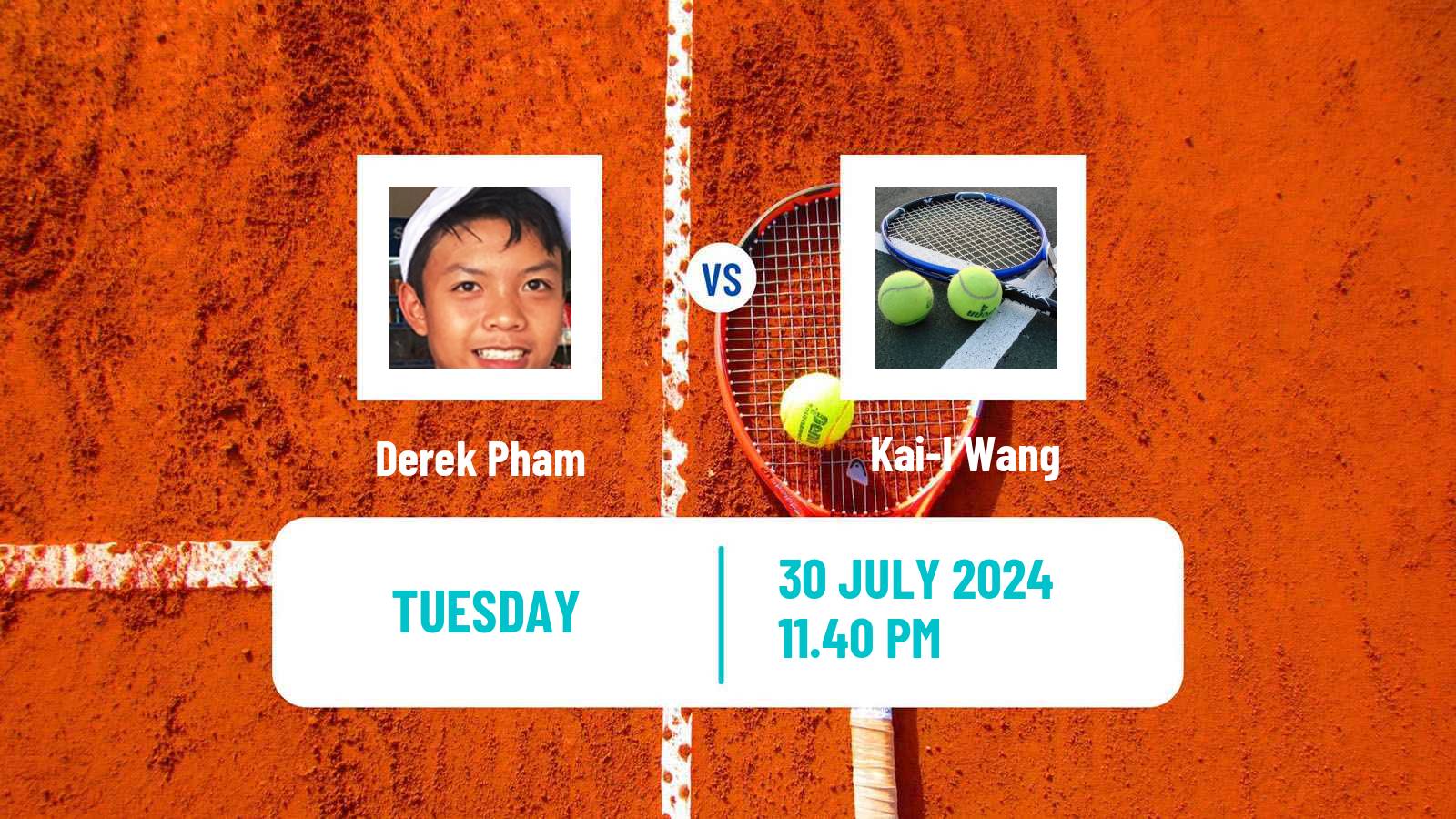 Tennis ITF M25 Taipei Men Derek Pham - Kai-I Wang