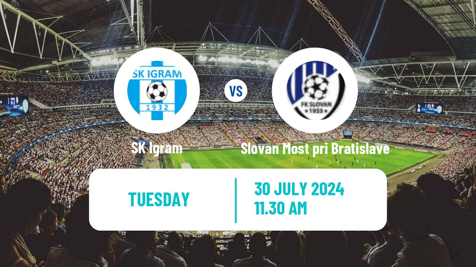 Soccer Slovak Cup Igram - Slovan Most pri Bratislave