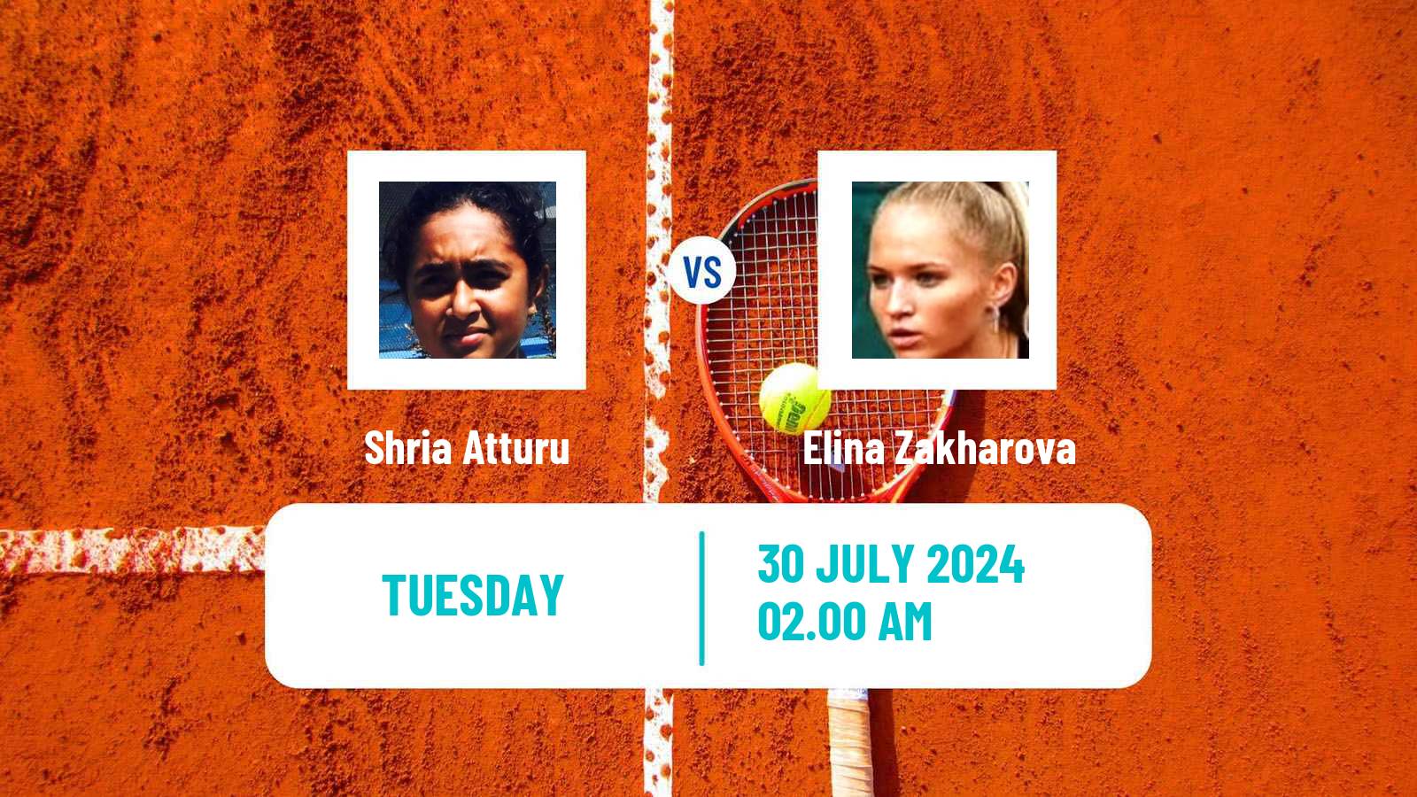 Tennis ITF W15 Tbilisi Women Shria Atturu - Elina Zakharova