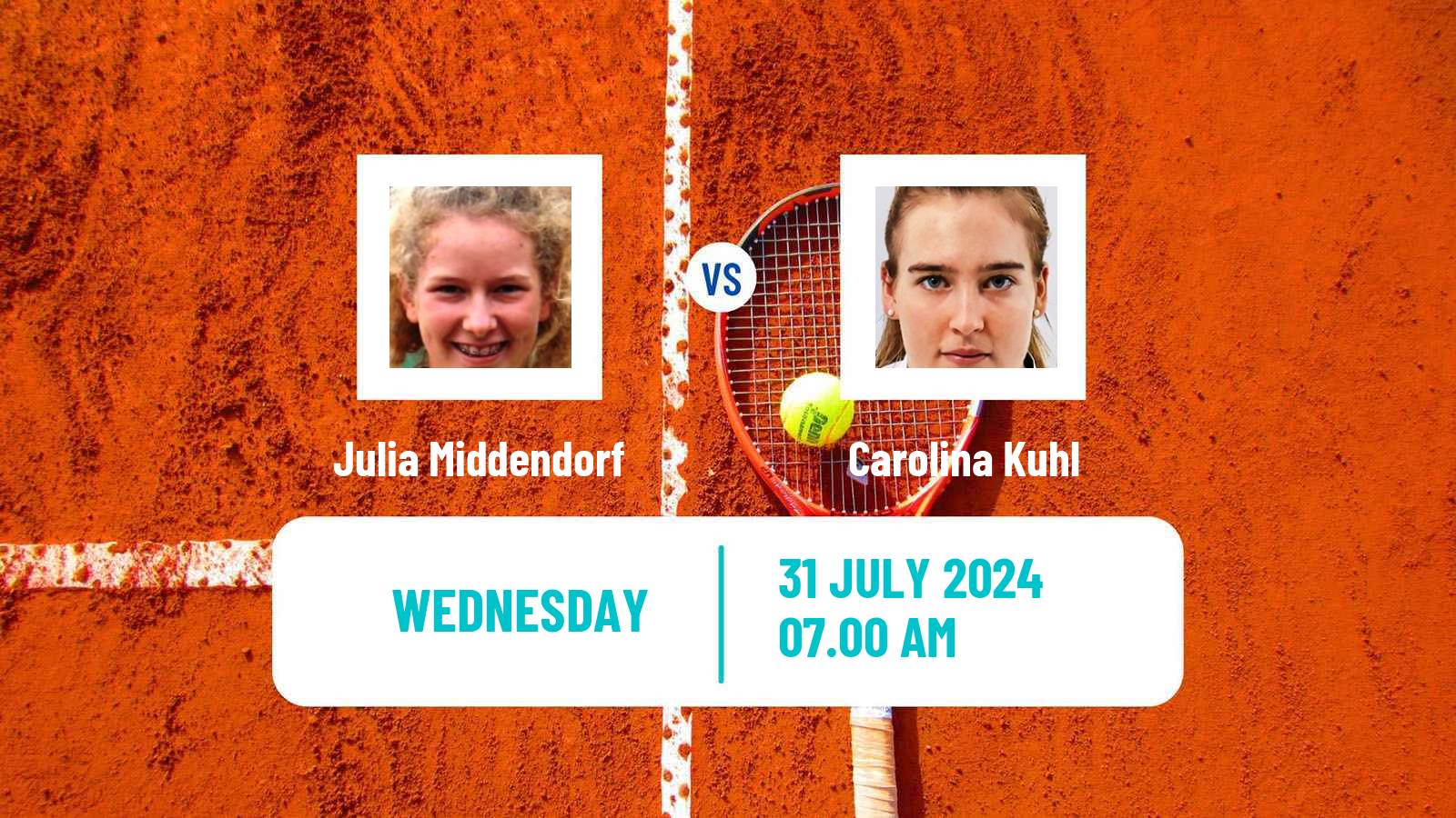 Tennis ITF W75 Hechingen Women Julia Middendorf - Carolina Kuhl