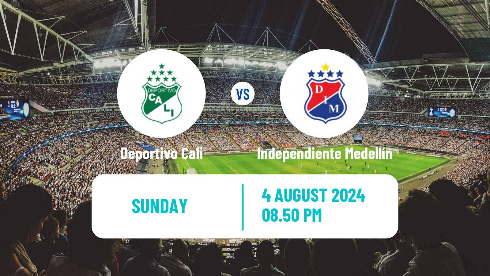 Soccer Colombian Primera A Deportivo Cali - Independiente Medellín