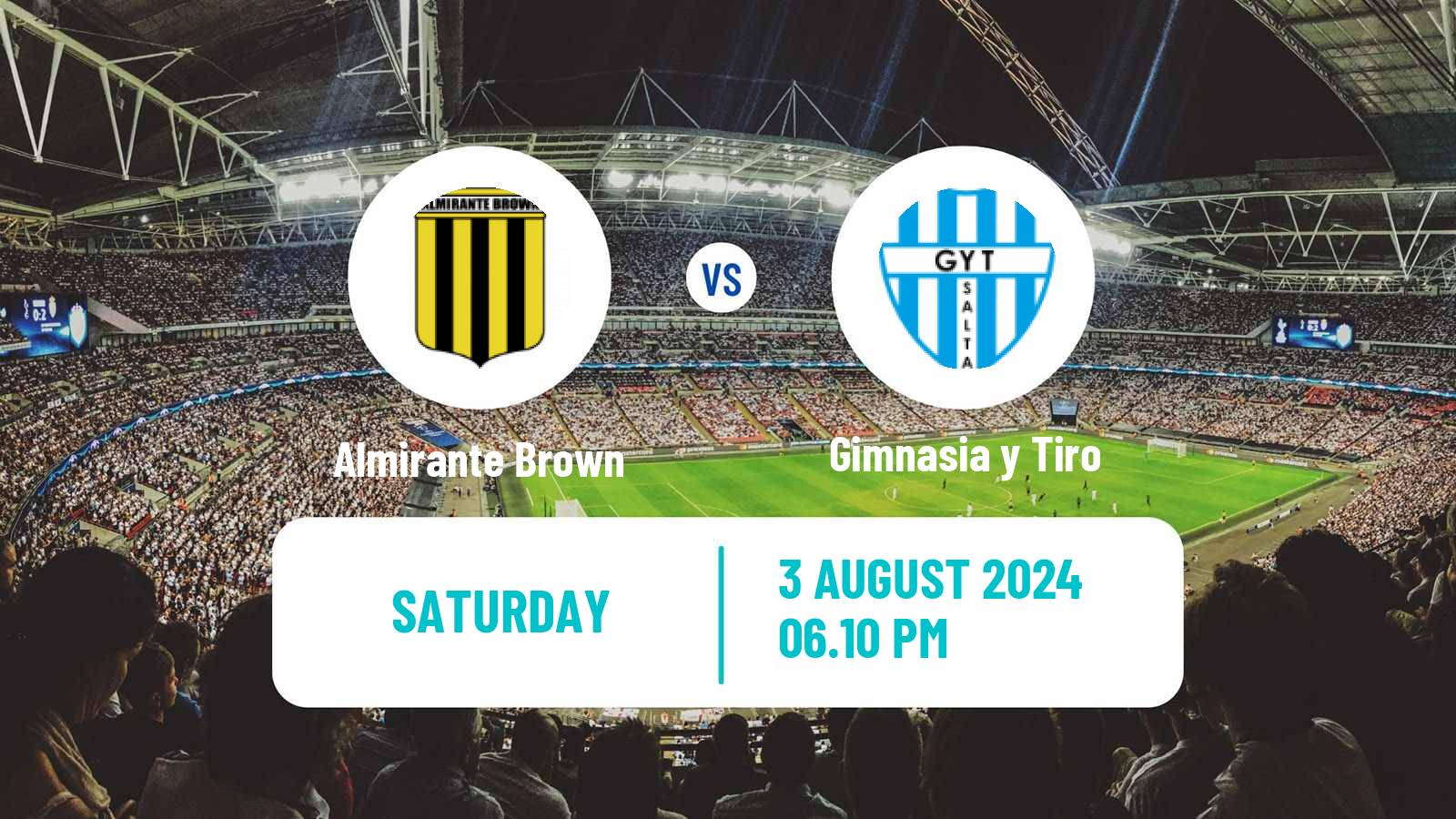 Soccer Argentinian Primera Nacional Almirante Brown - Gimnasia y Tiro