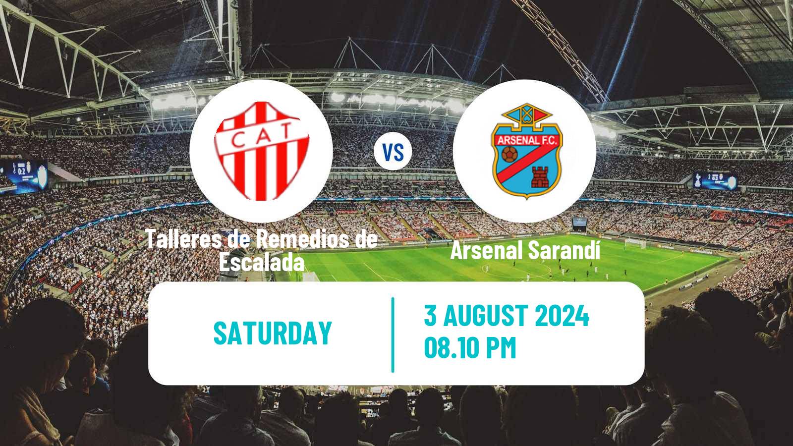 Soccer Argentinian Primera Nacional Talleres de Remedios de Escalada - Arsenal Sarandí