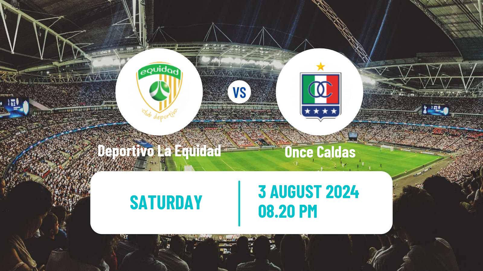 Soccer Colombian Primera A Deportivo La Equidad - Once Caldas