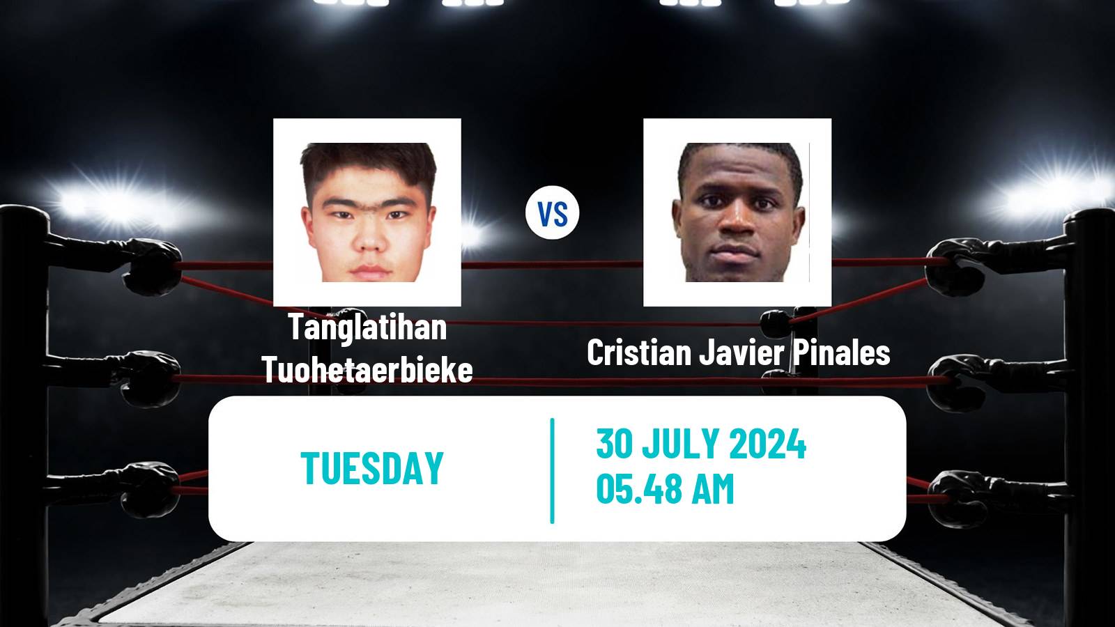 Boxing Light Heavyweight Men Olympic Games Tanglatihan Tuohetaerbieke - Cristian Javier Pinales