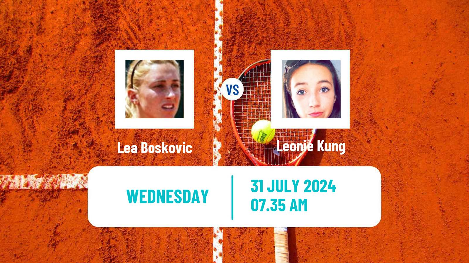 Tennis ITF W100 Gran Canaria Women Lea Boskovic - Leonie Kung