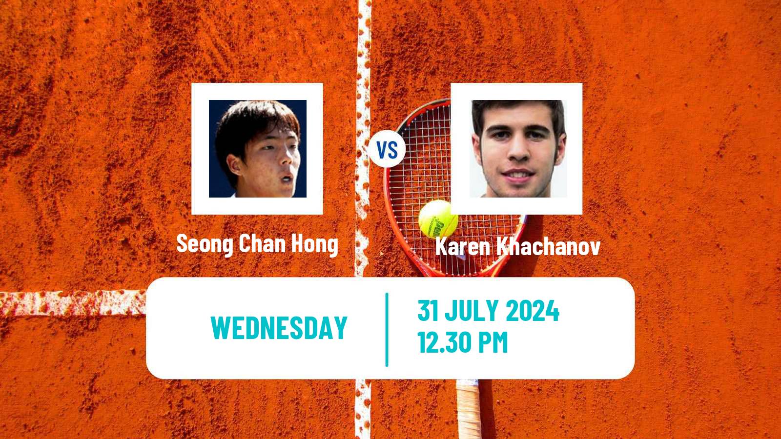 Tennis ATP Washington Seong Chan Hong - Karen Khachanov