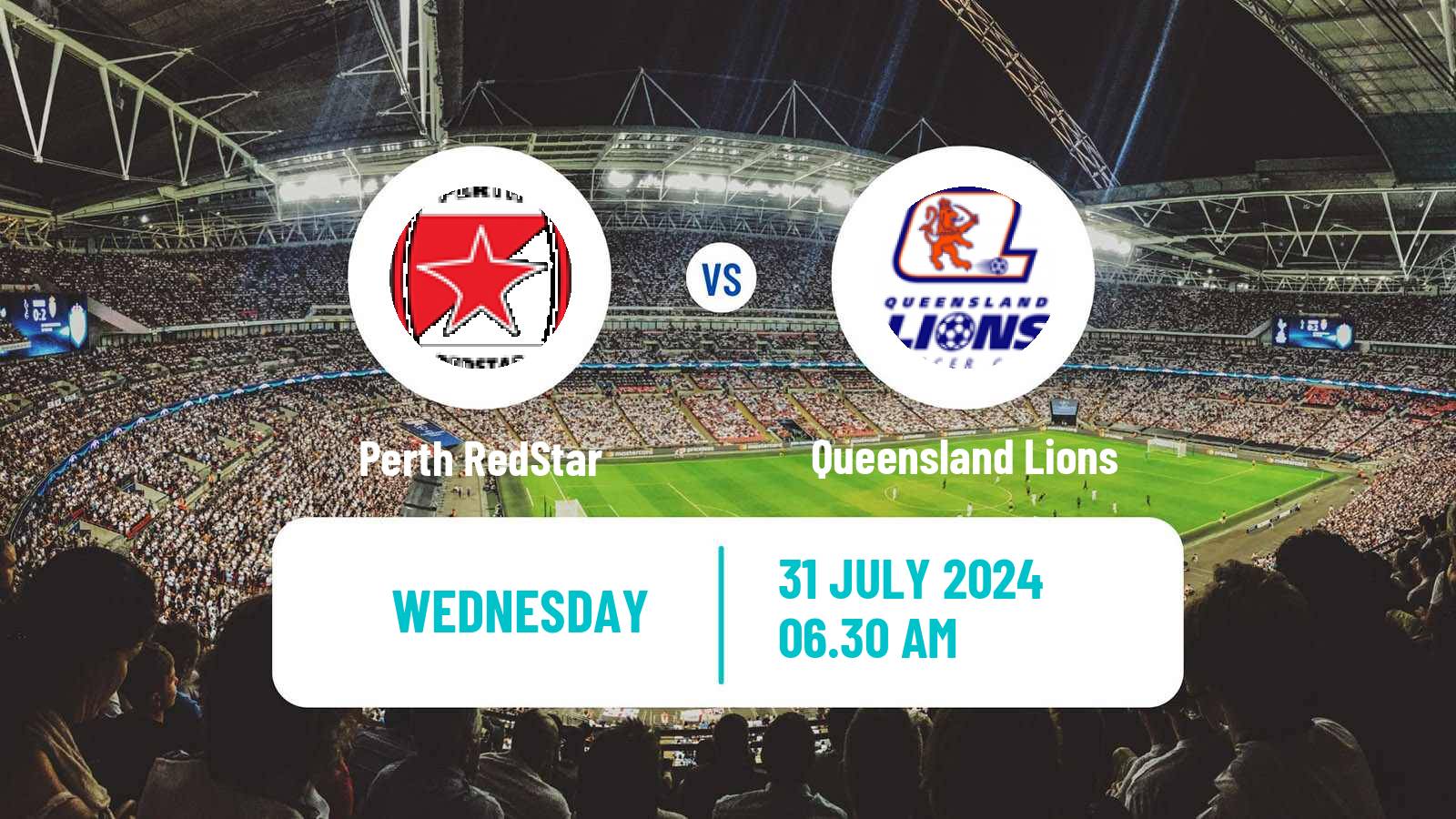 Soccer Australian Cup Perth RedStar - Queensland Lions