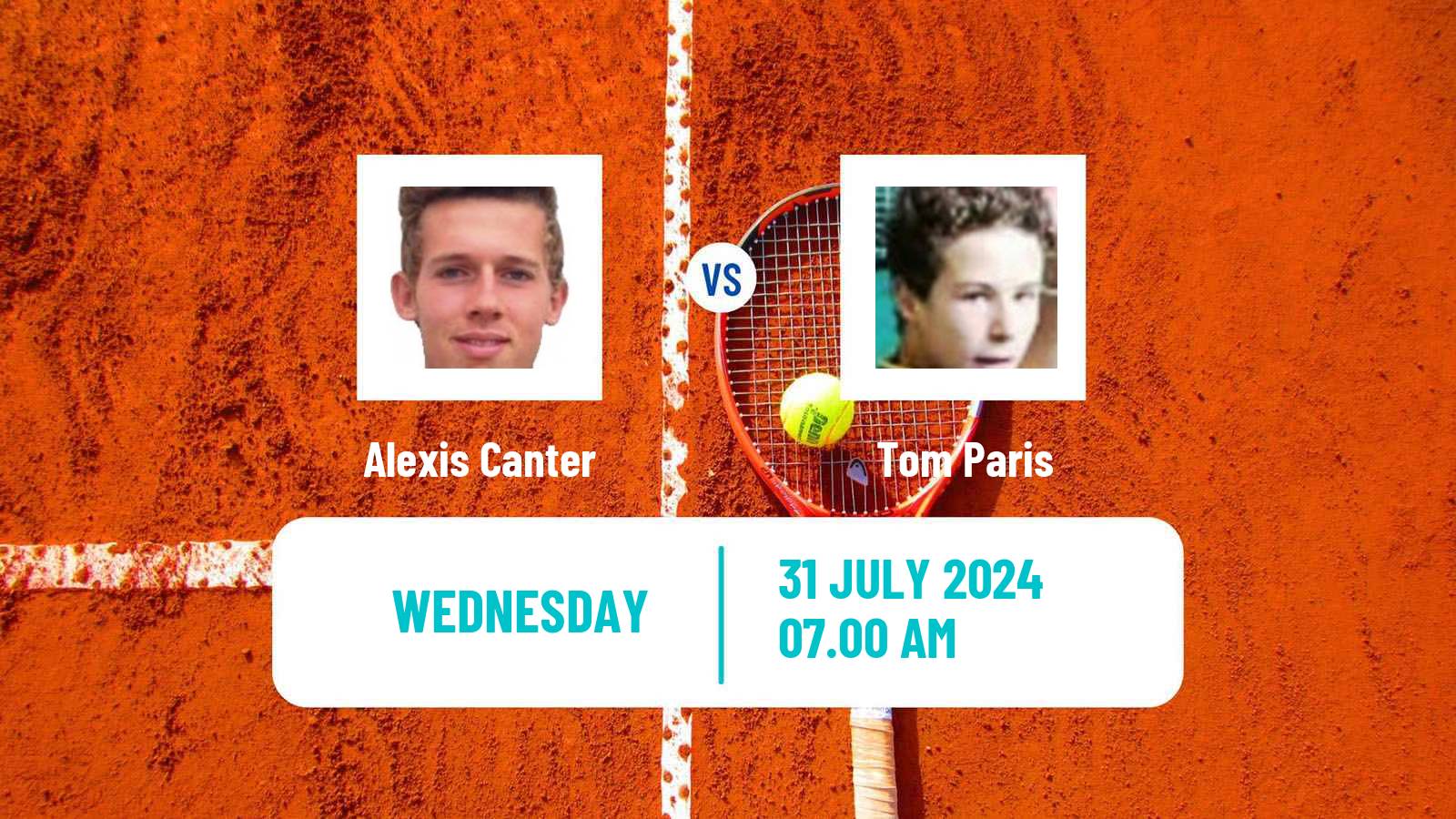 Tennis ITF M25 Roehampton Men Alexis Canter - Tom Paris