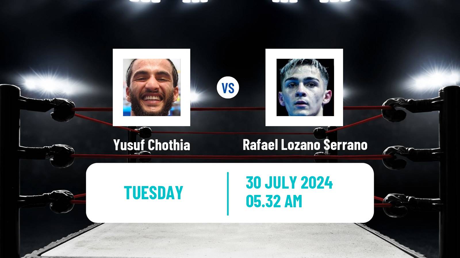 Boxing Flyweight Olympic Games Men Yusuf Chothia - Rafael Lozano Serrano