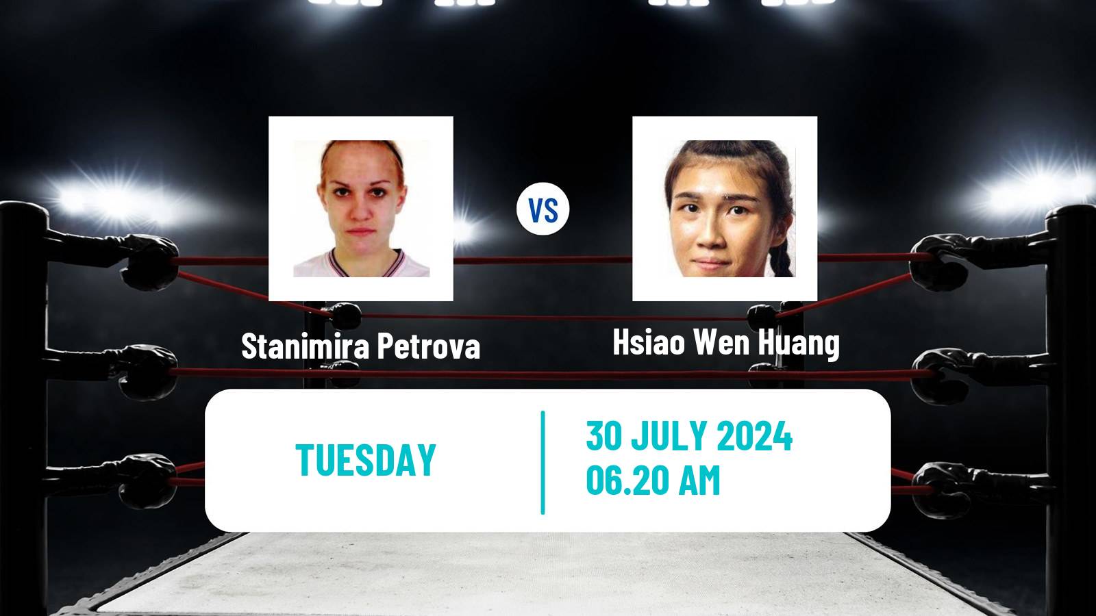 Boxing Bantamweight Olympic Games Women Stanimira Petrova - Hsiao Wen Huang