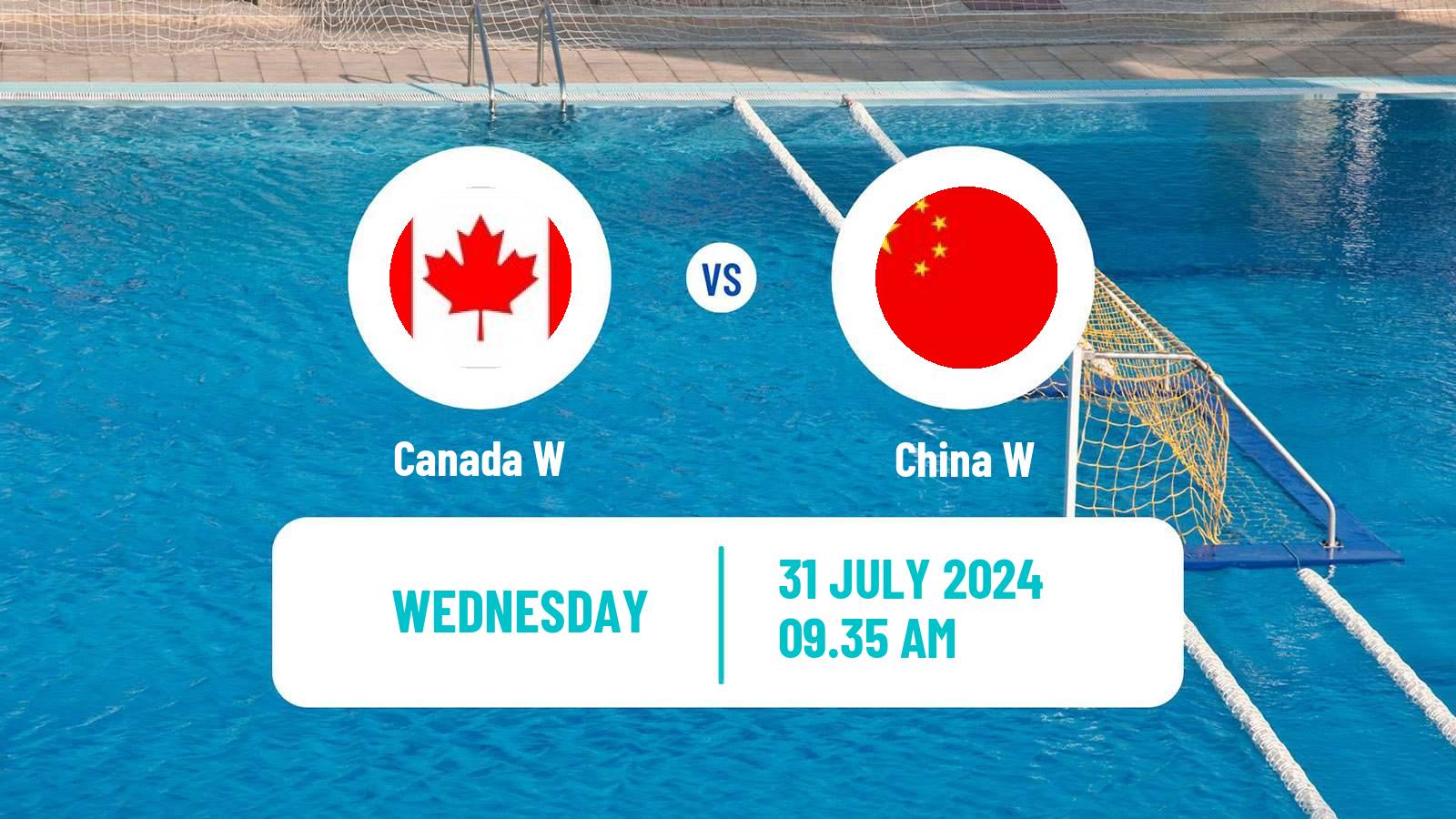 Water polo Olympic Games - Water polo Women Canada W - China W