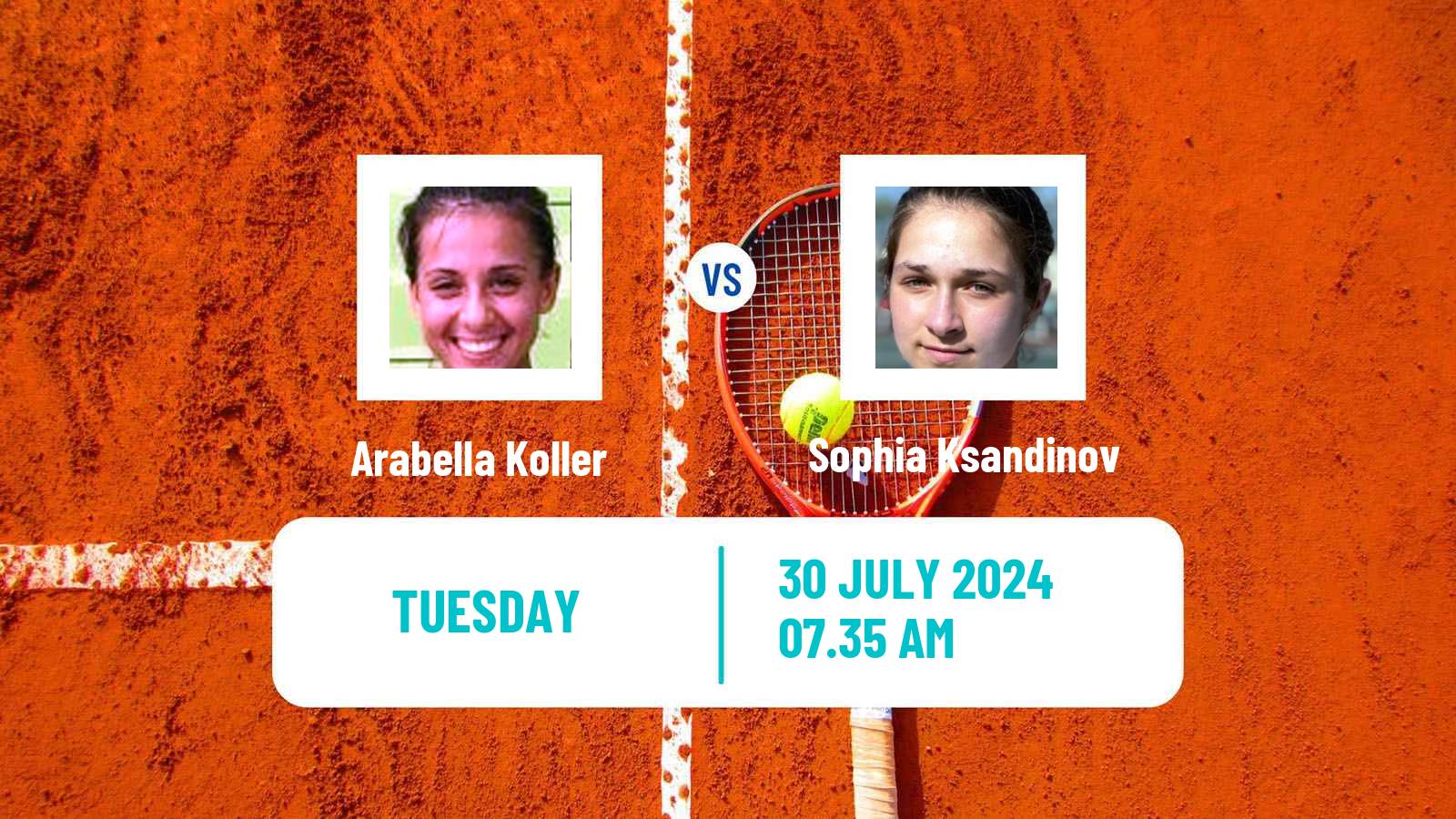 Tennis ITF W15 Monastir 29 Women Arabella Koller - Sophia Ksandinov