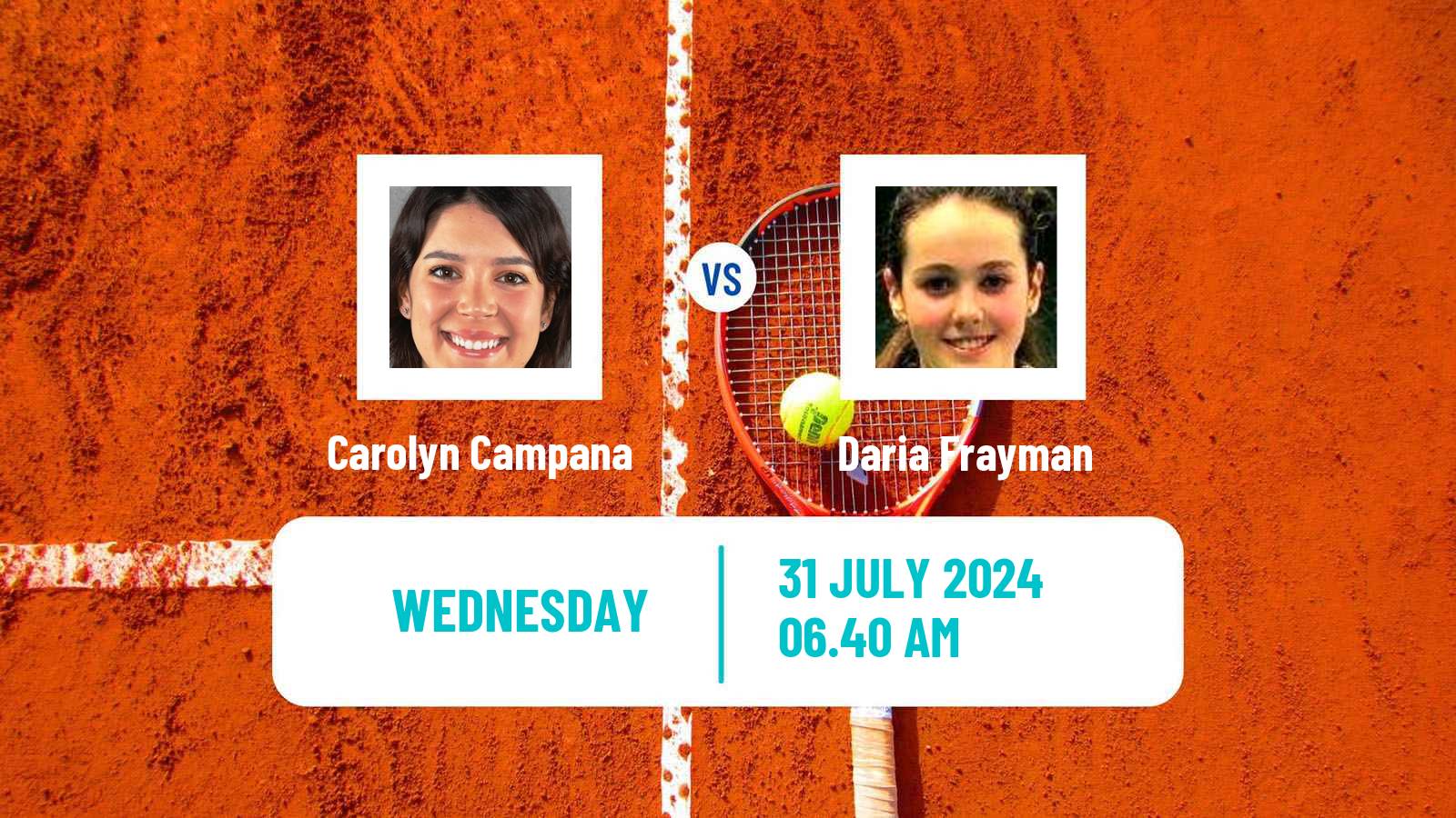 Tennis ITF W35 Roehampton Women Carolyn Campana - Daria Frayman