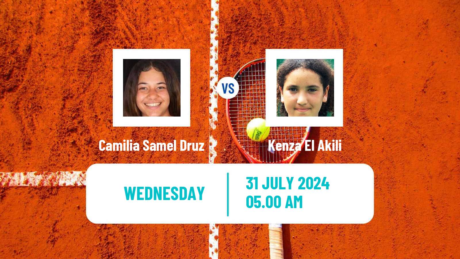 Tennis ITF W35 Mohammedia Women Camilia Samel Druz - Kenza El Akili