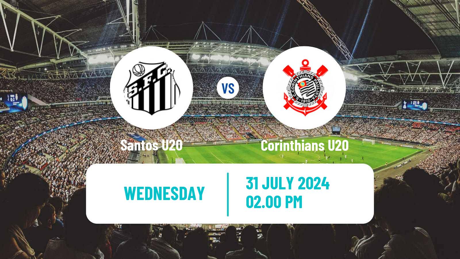 Soccer Brasileiro U20 Santos U20 - Corinthians U20