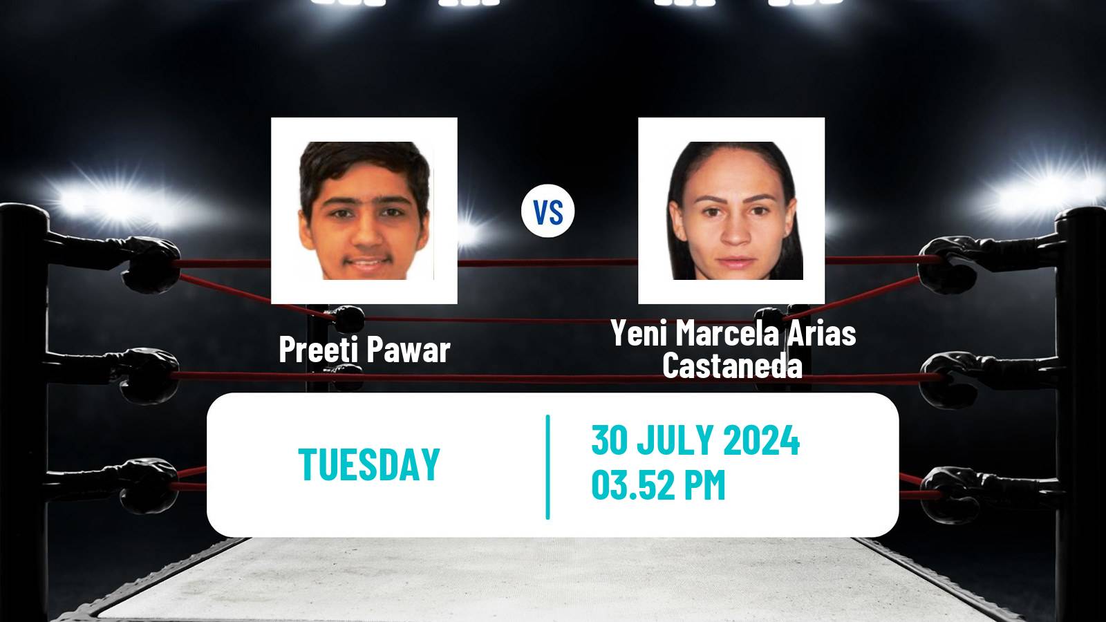 Boxing Bantamweight Olympic Games Women Preeti Pawar - Yeni Marcela Arias Castaneda