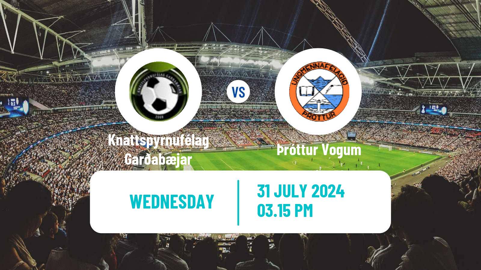 Soccer Icelandic Division 2 Knattspyrnufélag Garðabæjar - Þróttur Vogum