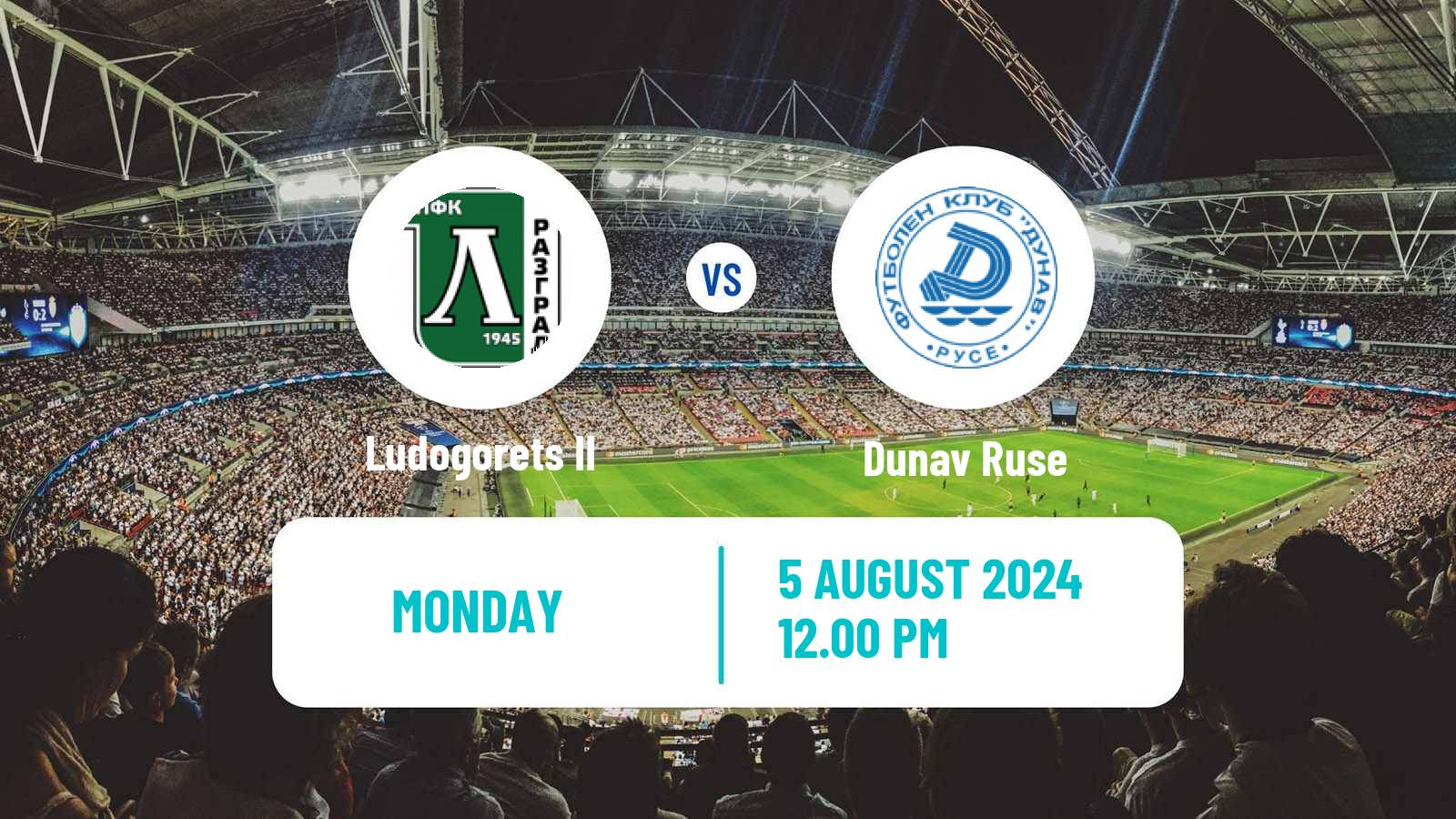 Soccer Bulgarian Vtora Liga Ludogorets II - Dunav Ruse