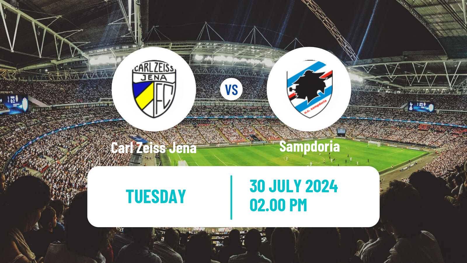 Soccer Club Friendly Carl Zeiss Jena - Sampdoria