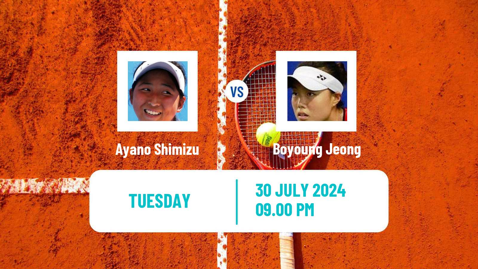 Tennis ITF W15 Sapporo 4 Women 2024 Ayano Shimizu - Boyoung Jeong