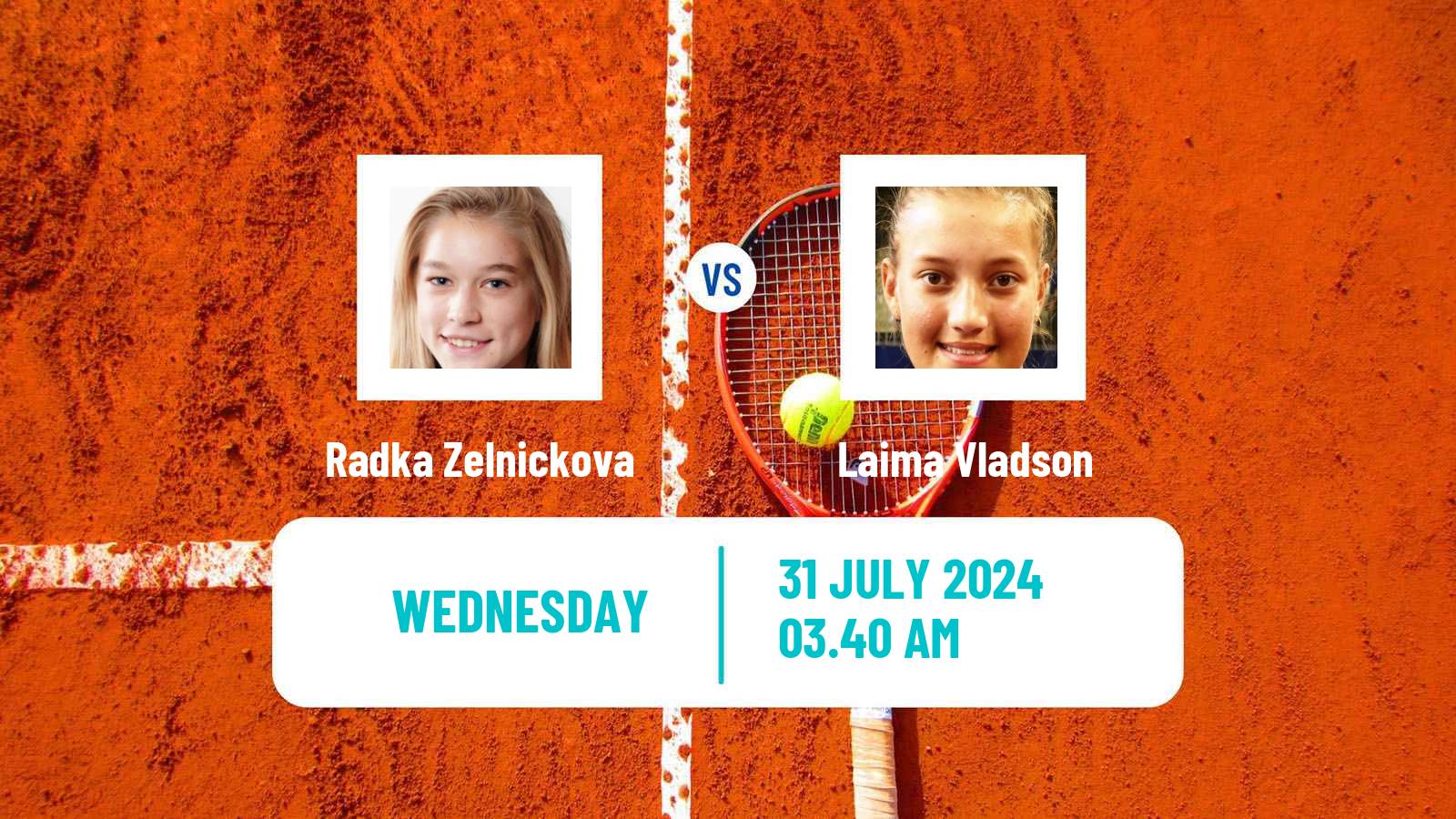 Tennis ITF W15 Tbilisi Women Radka Zelnickova - Laima Vladson