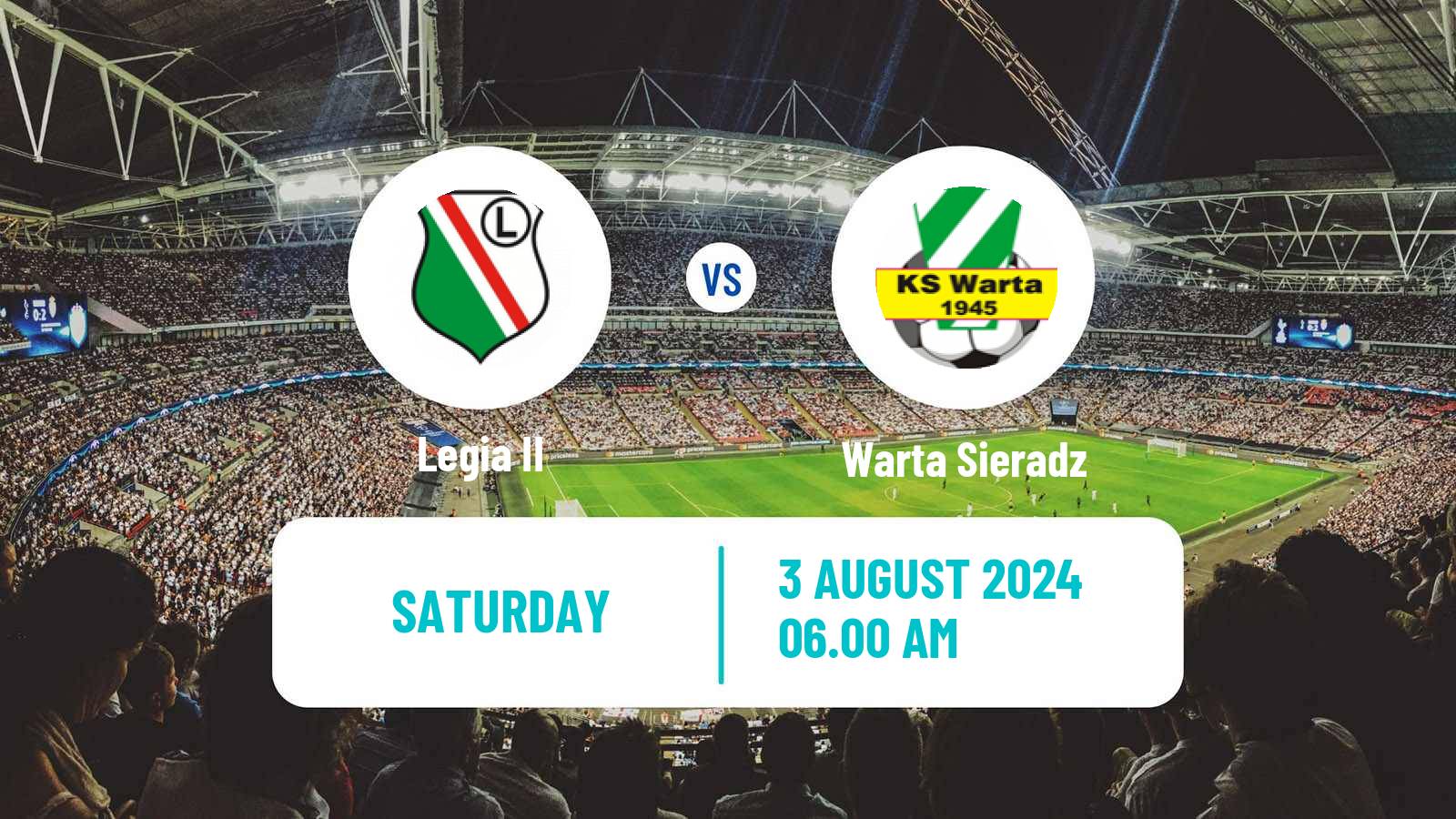 Soccer Polish Division 3 - Group I Legia II - Warta Sieradz