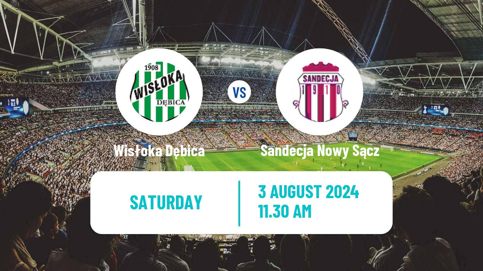 Soccer Polish Division 3 - Group IV Wisłoka Dębica - Sandecja Nowy Sącz