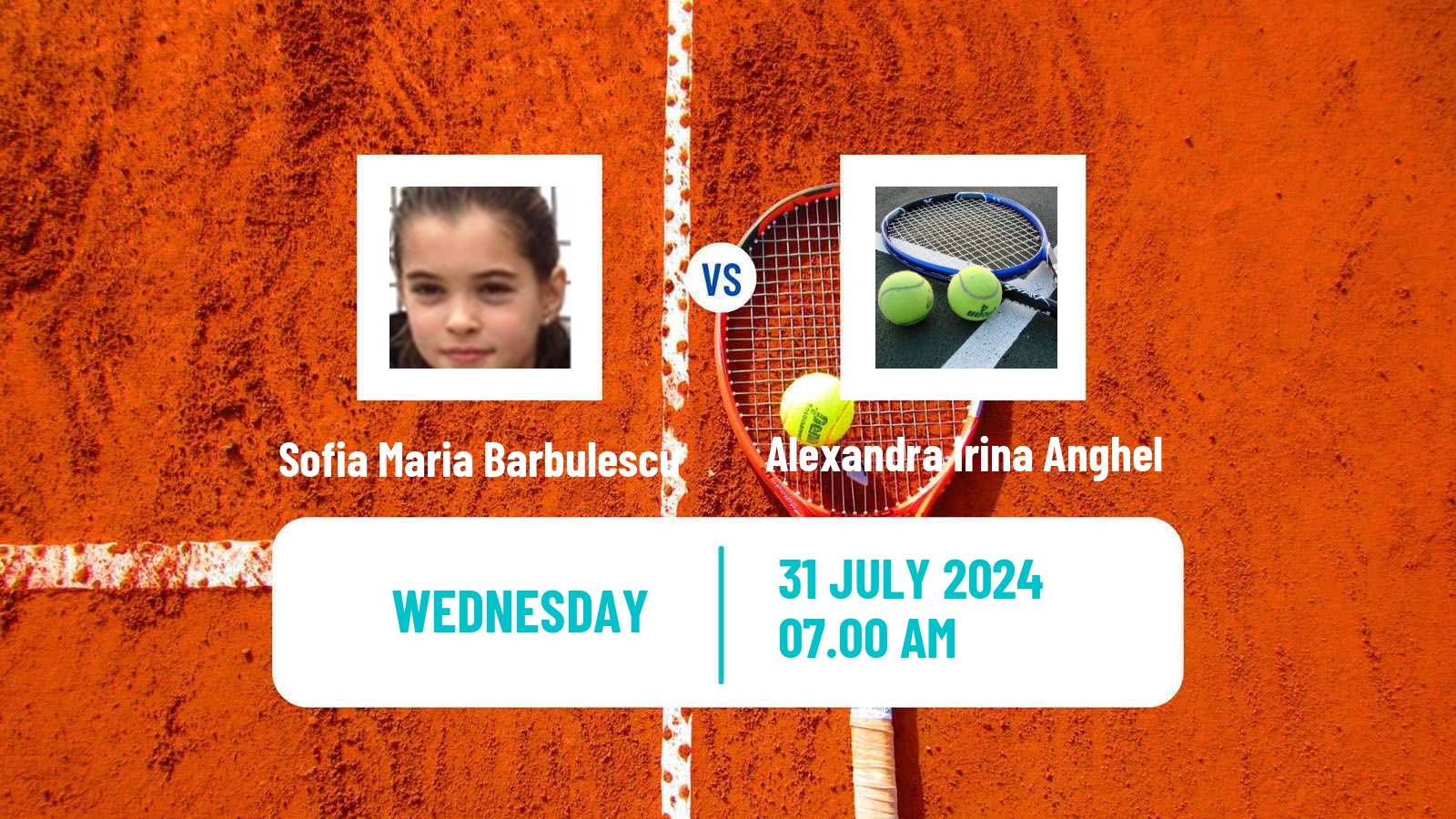 Tennis ITF W15 Brasov Women Sofia Maria Barbulescu - Alexandra Irina Anghel