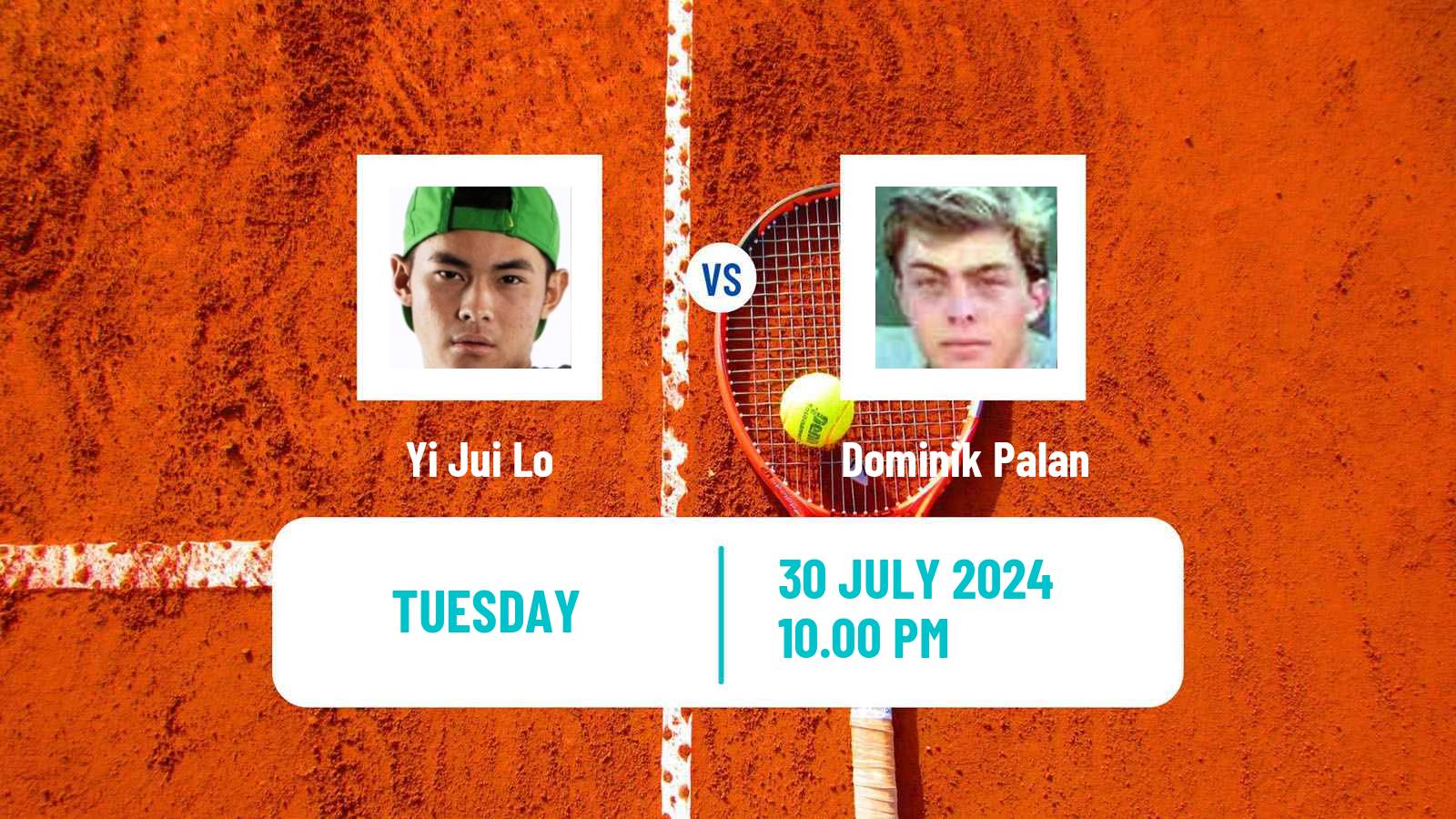 Tennis ITF M25 Taipei Men Yi Jui Lo - Dominik Palan