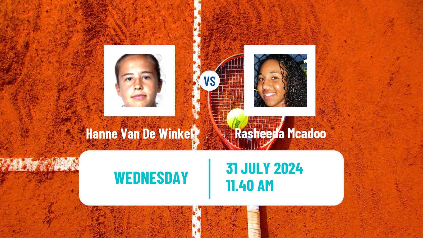 Tennis ITF W75 Hechingen Women Hanne Van De Winkel - Rasheeda Mcadoo