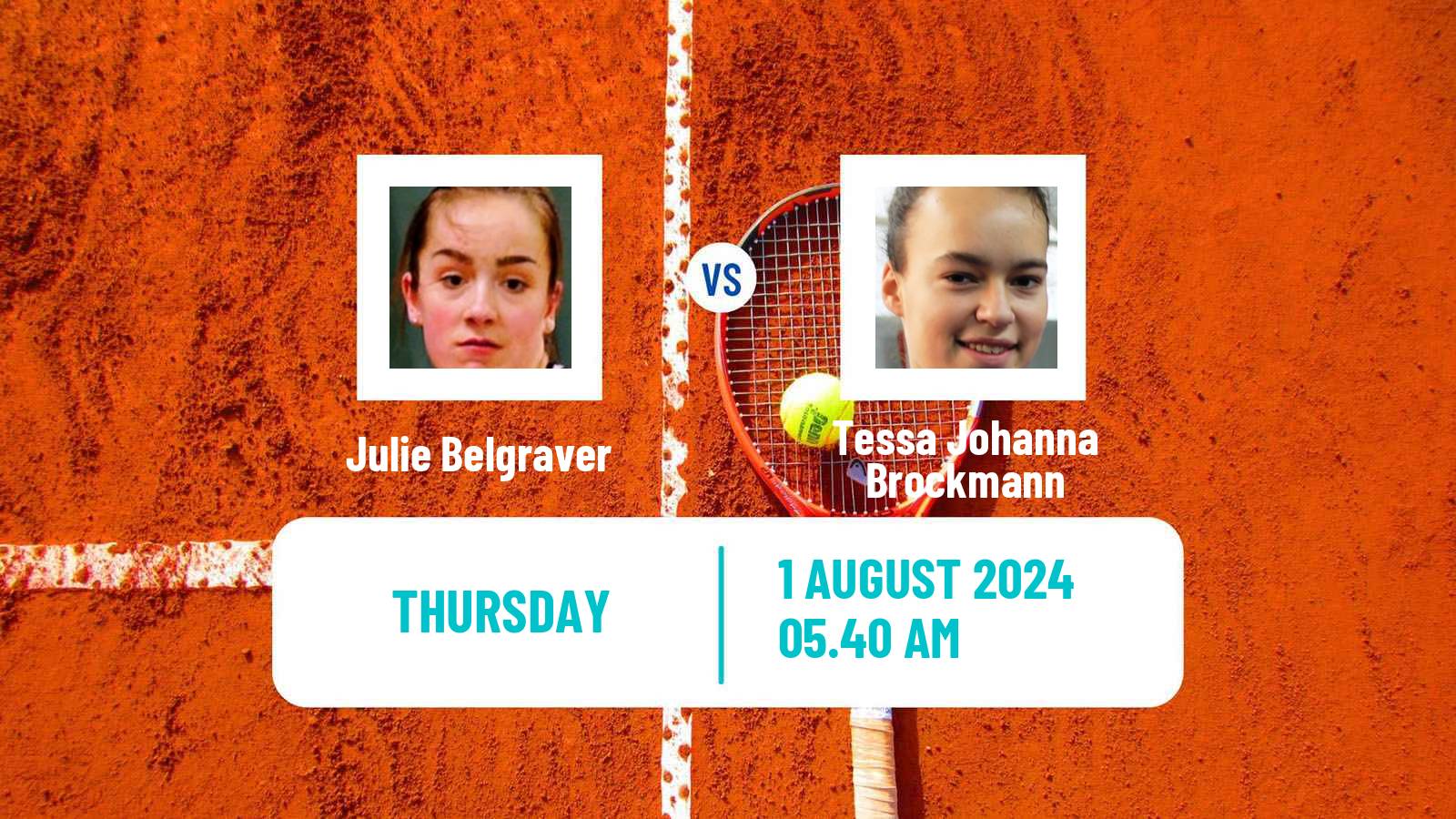 Tennis ITF W35 Koge Women Julie Belgraver - Tessa Johanna Brockmann