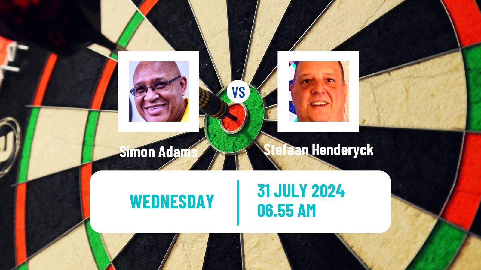 Darts Modus Super Series Simon Adams - Stefaan Henderyck