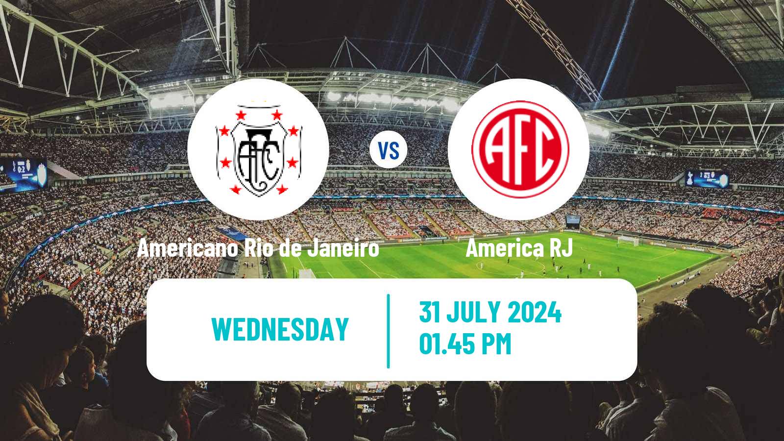 Soccer Brazilian Campeonato Carioca 2 Americano Rio de Janeiro - America RJ