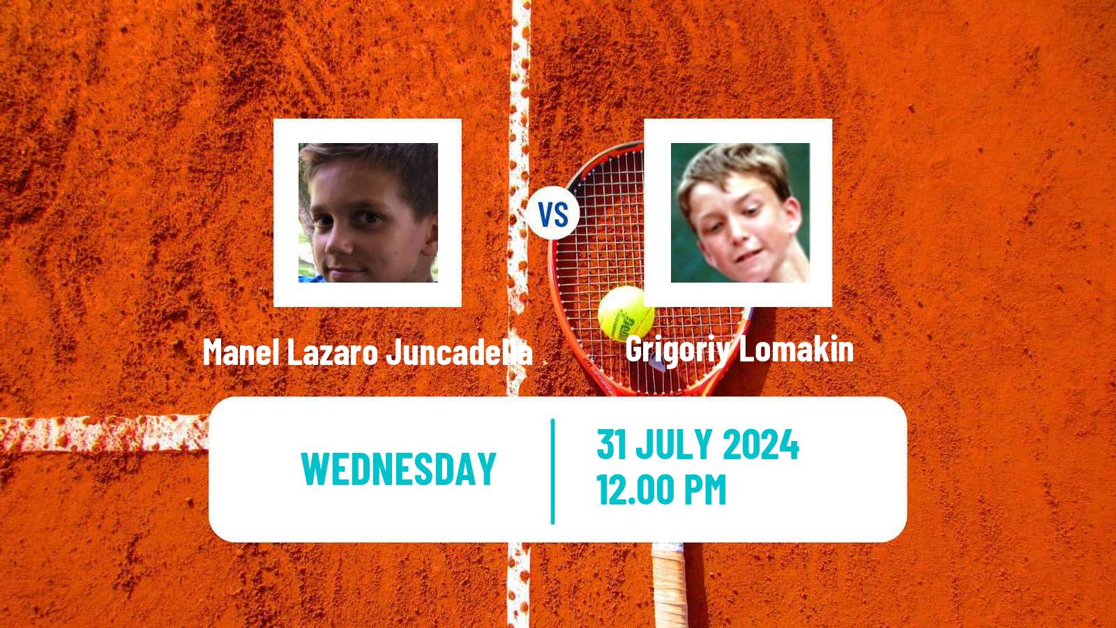 Tennis ITF M15 Xativa Men Manel Lazaro Juncadella - Grigoriy Lomakin