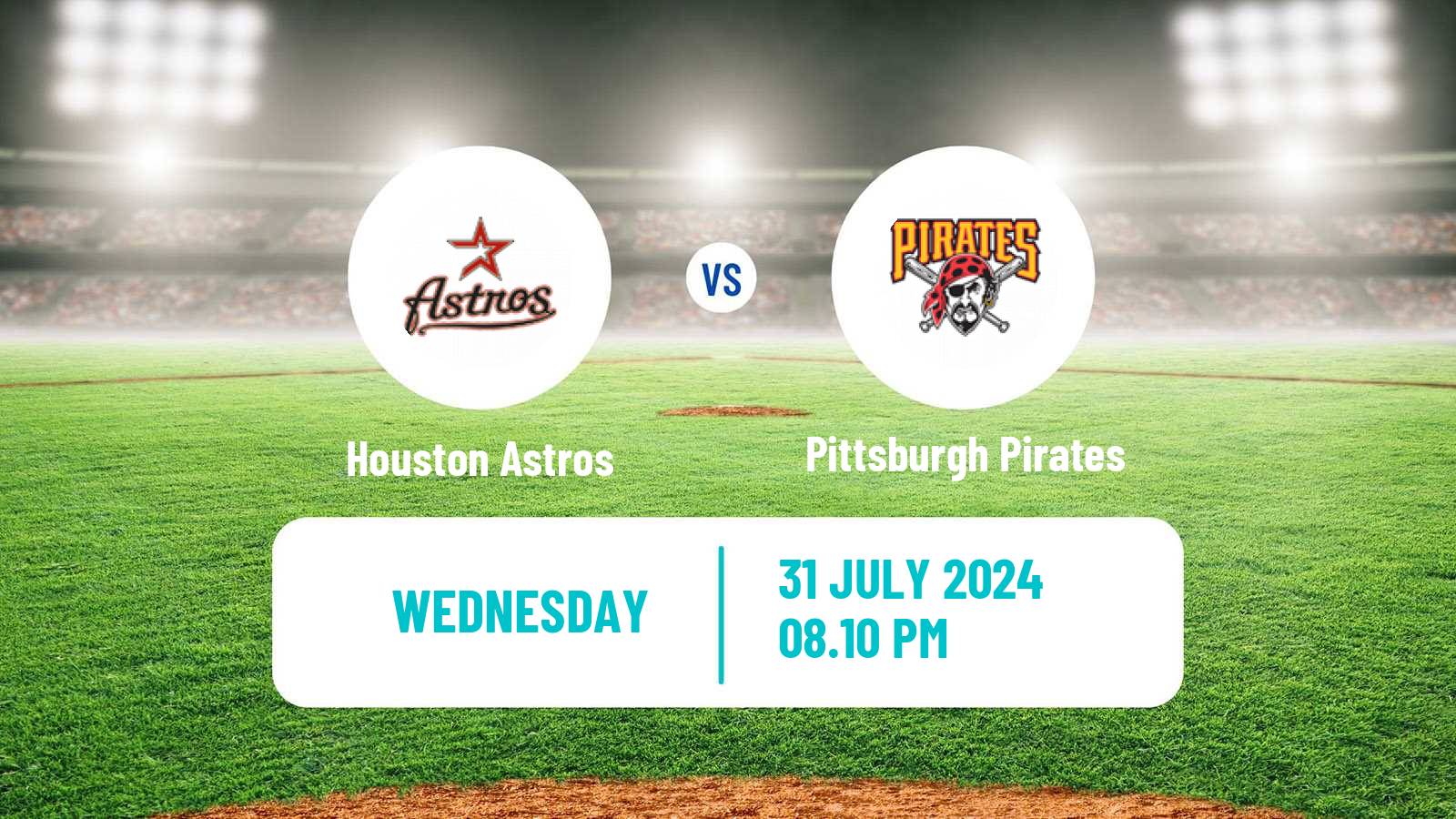 Baseball MLB Houston Astros - Pittsburgh Pirates