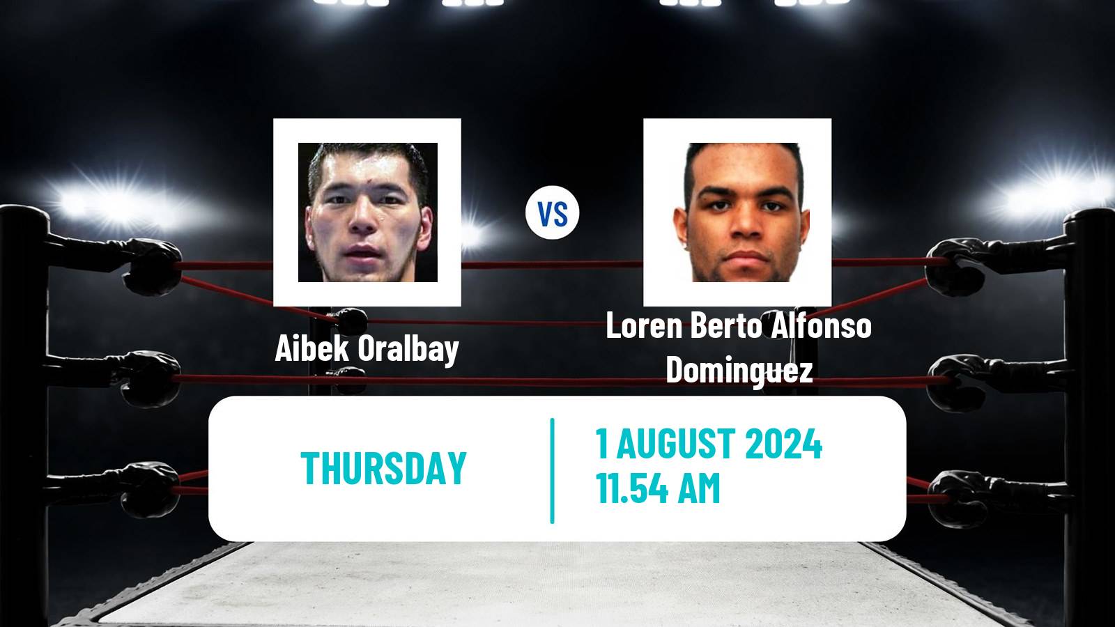 Boxing Heavyweight Olympic Games Men Aibek Oralbay - Loren Berto Alfonso Dominguez