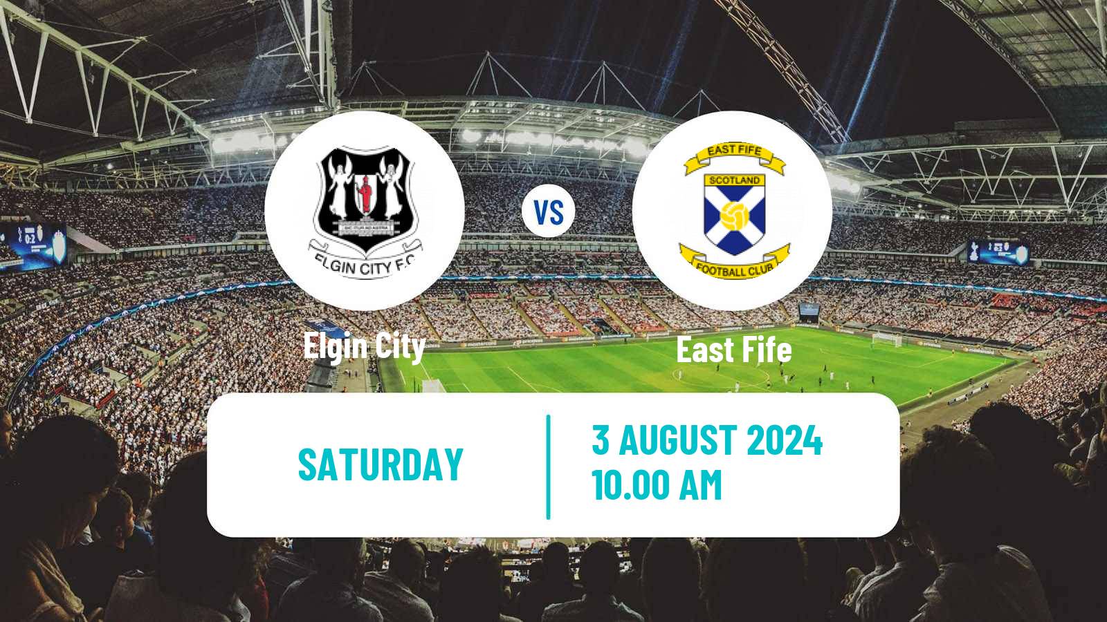 Soccer Scottish League Two Elgin City - East Fife