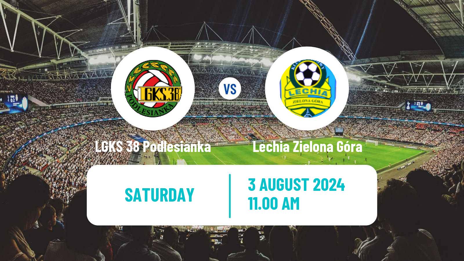 Soccer Polish Division 3 - Group III LGKS 38 Podlesianka - Lechia Zielona Góra