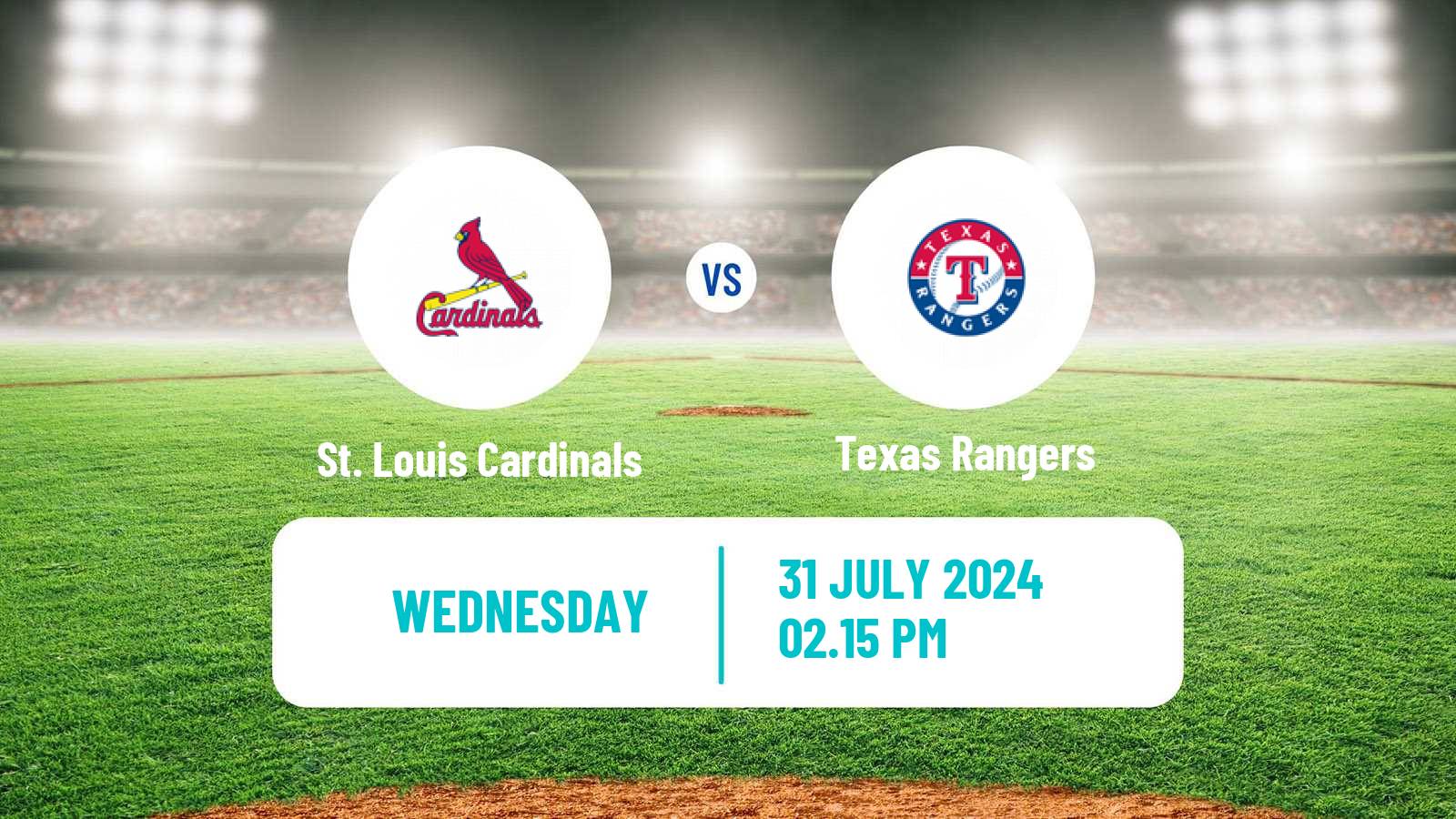 Baseball MLB St. Louis Cardinals - Texas Rangers