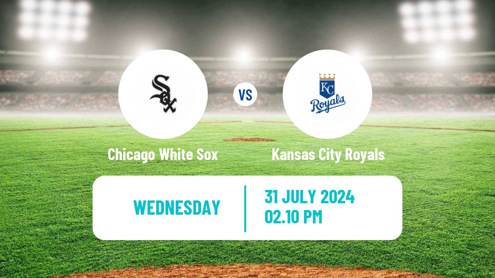 Baseball MLB Chicago White Sox - Kansas City Royals