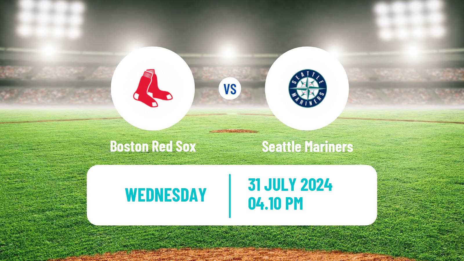 Baseball MLB Boston Red Sox - Seattle Mariners