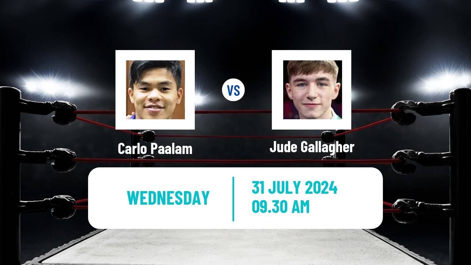 Boxing Featherweight Olympic Games Men Carlo Paalam - Jude Gallagher