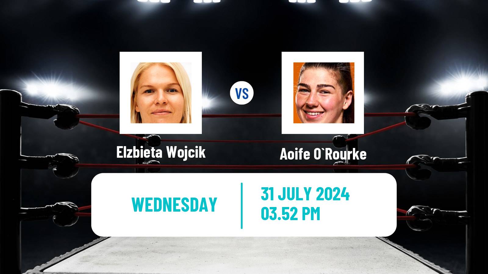 Boxing Middleweight Olympic Games Women Elzbieta Wojcik - Aoife O`Rourke